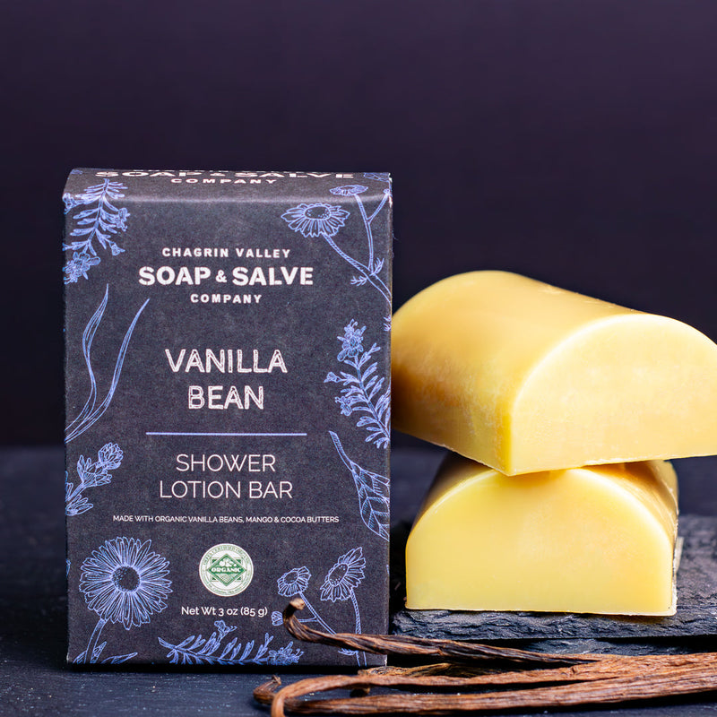 Chagrin Valley Soap & Salve Shower Butter Bar: Vanilla Bean Shower Lotion Bar