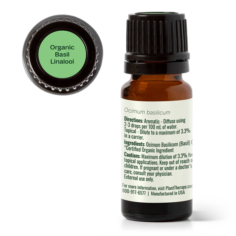 Plant Therapy Organic Basil Linalool Essential Oil Essential Oil