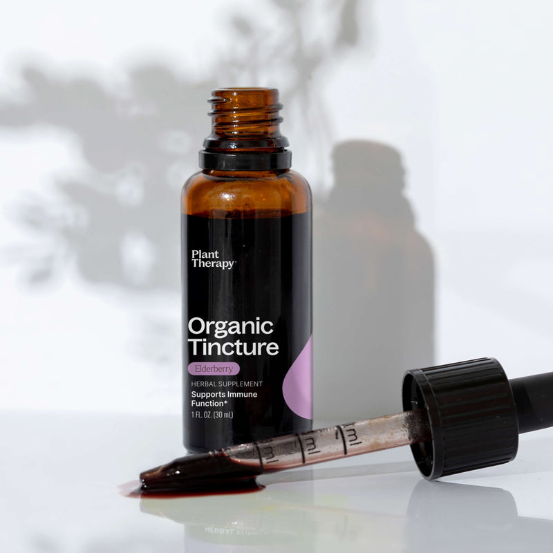 Plant Therapy Organic Elderberry Herbal Tincture Supplement