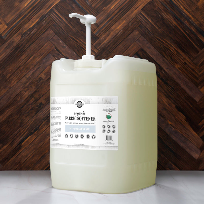 Rustic Strength Organic Fabric Softener Laundry Booster Dark Slate Gray 5 Gallon Eco Jug with Pump