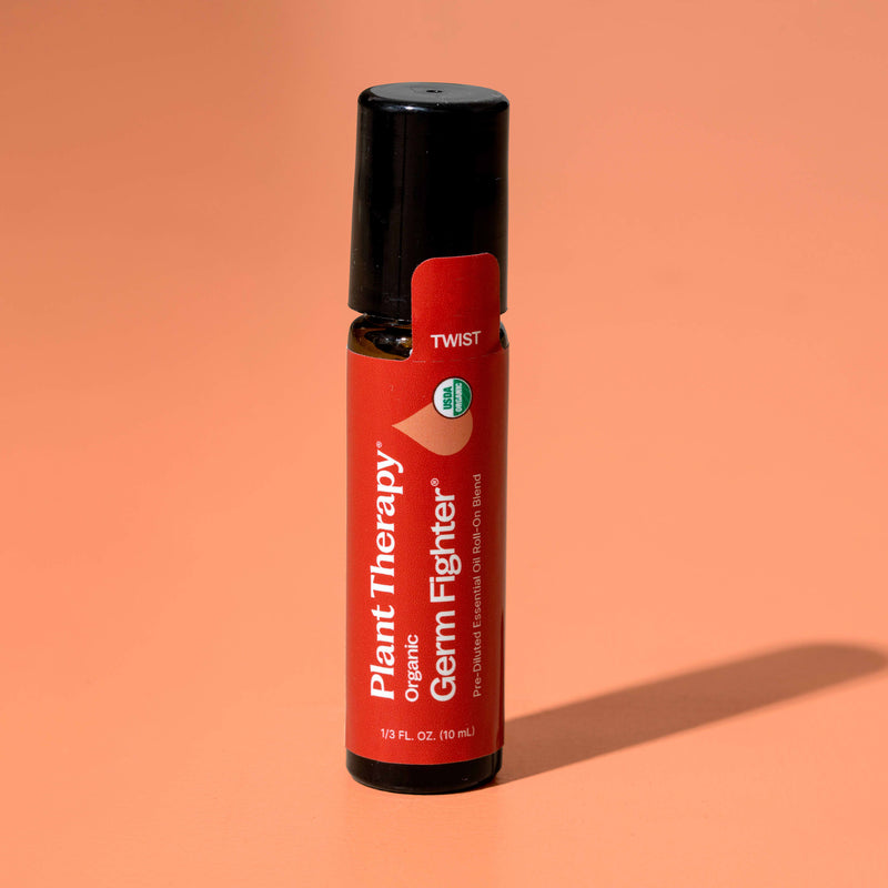 Plant Therapy Organic Germ Fighter®️ Essential Oil Blend Pre-Diluted Roll-On Essential Oil