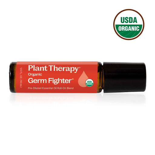 Plant Therapy Organic Germ Fighter®️ Essential Oil Blend Pre-Diluted Roll-On Essential Oil