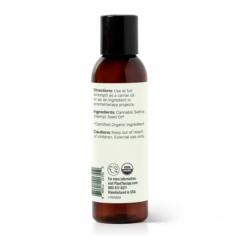 Plant Therapy Organic Hemp Seed Carrier Oil Body Care