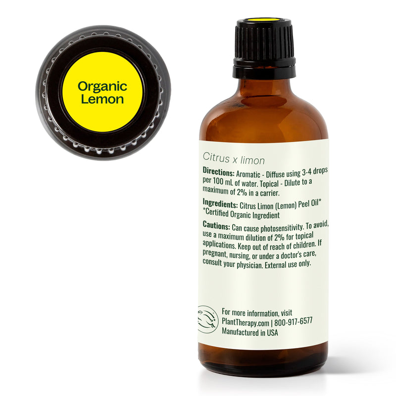 Plant Therapy Organic Lemon Essential Oil Essential Oil
