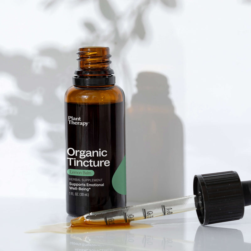 Plant Therapy Organic Lemon Balm Herbal Tincture Supplement