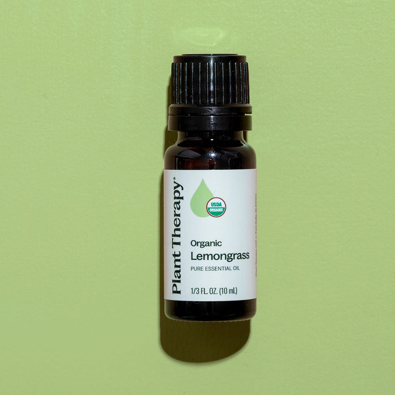Plant Therapy Organic Lemongrass Essential Oil Essential Oil Black 10 mL,30 mL,100 mL