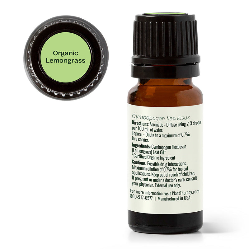Plant Therapy Organic Lemongrass Essential Oil Essential Oil