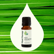 Plant Therapy Organic Lemongrass Essential Oil Essential Oil Seashell 10 mL,30 mL,100 mL