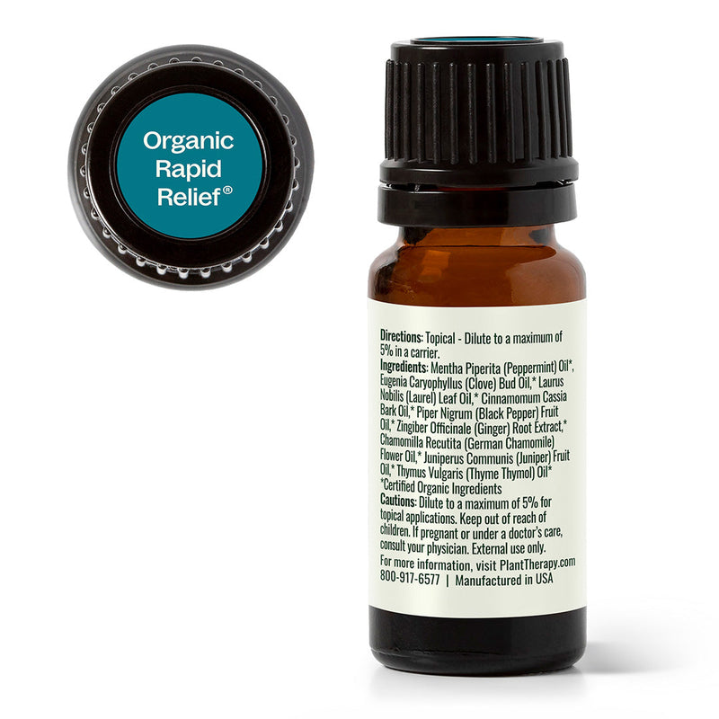 Plant Therapy Organic Rapid Relief Essential Oil Blend Essential Oil
