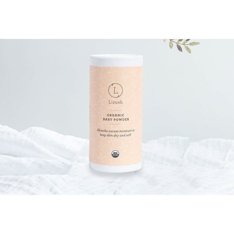 Lizush ORGANIC BABY POWDER - Talc Free
