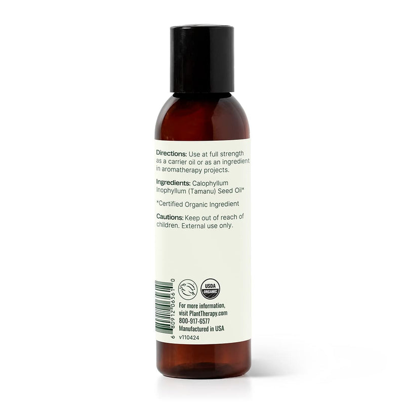 Plant Therapy Organic Tamanu Carrier Oil 4 oz Body Care