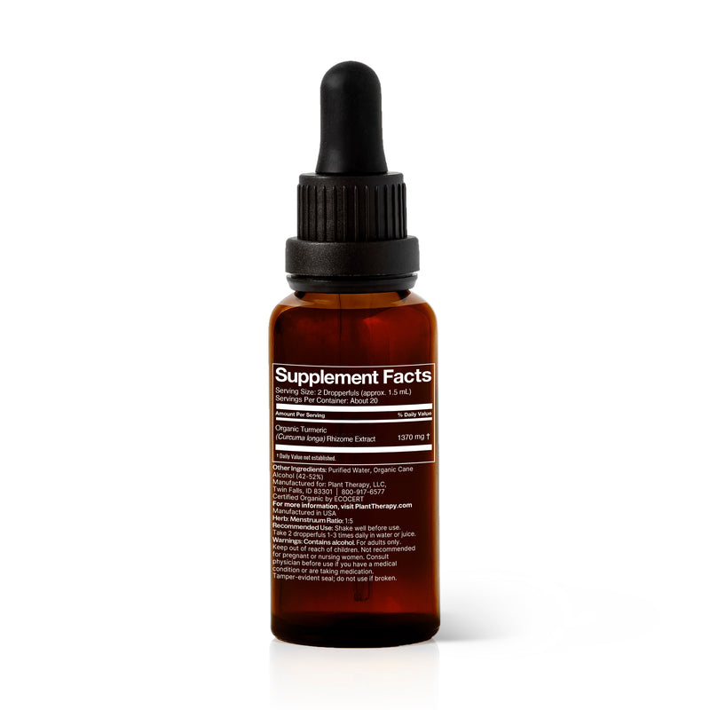 Plant Therapy Organic Turmeric Herbal Tincture Supplement