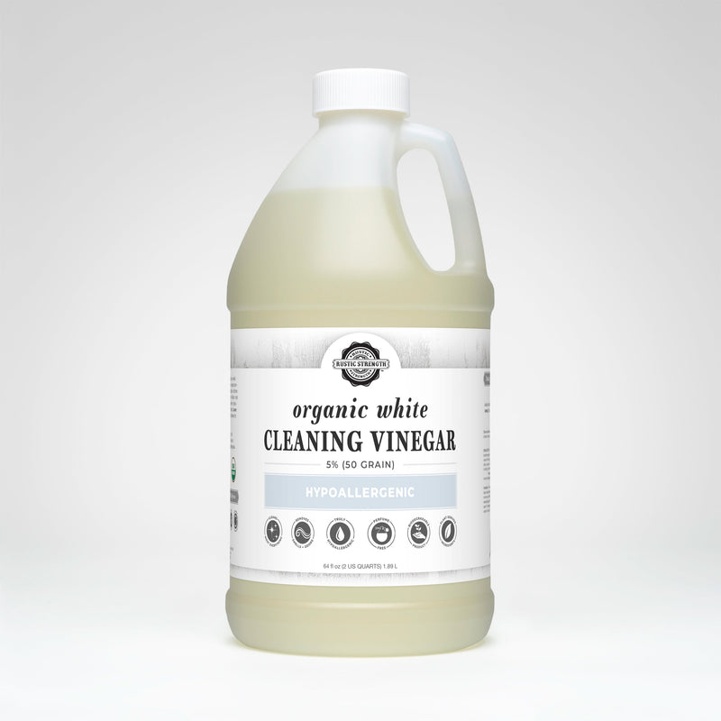 Rustic Strength Organic White Cleaning Vinegar | 5% (50 grain) Multi-Purpose Cleaner