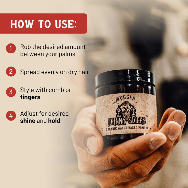 Johnny Slicks Organic Water Based Pomade Pomade