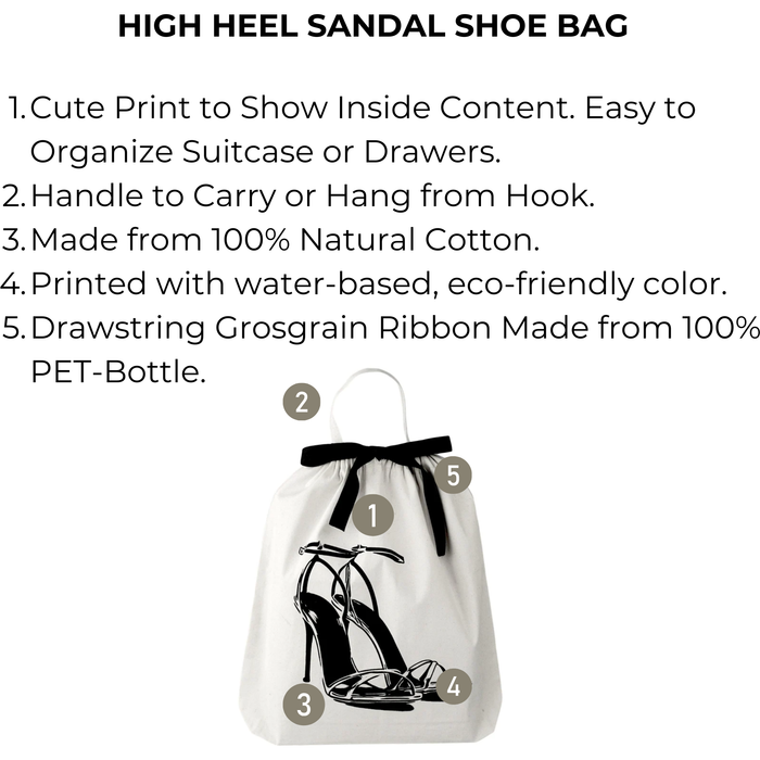 Bag-All - High Heel Sandal Shoe Bag, Cream