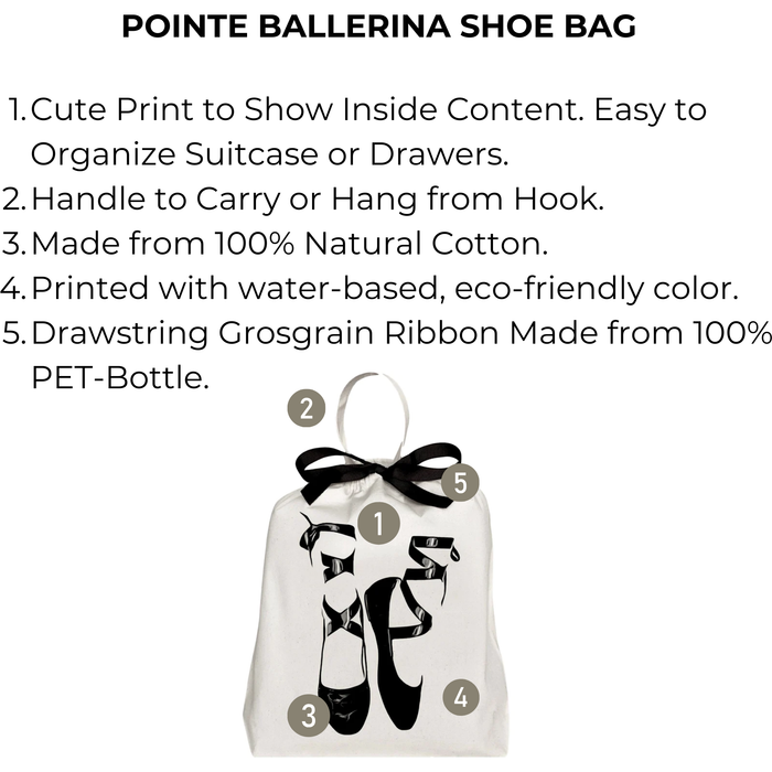 Bag-All - Pointe Ballerina Shoe Bag, Cream