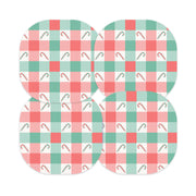 Peelz Peppermint Plaid Overpatch Tape - Pump Peelz Patch Medical Tape