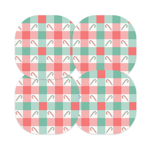 Peelz Peppermint Plaid Overpatch Tape - Pump Peelz Patch Medical Tape