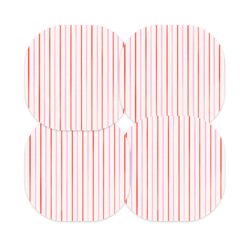 Peelz Peppermint Stripes Overpatch Tape - Pump Peelz Patch Medical Tape