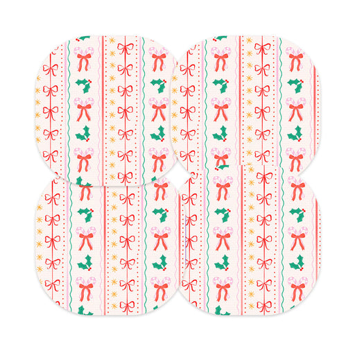Peelz Holly Jolly Ribbon Overpatch Tape - Pump Peelz Patch Medical Tape