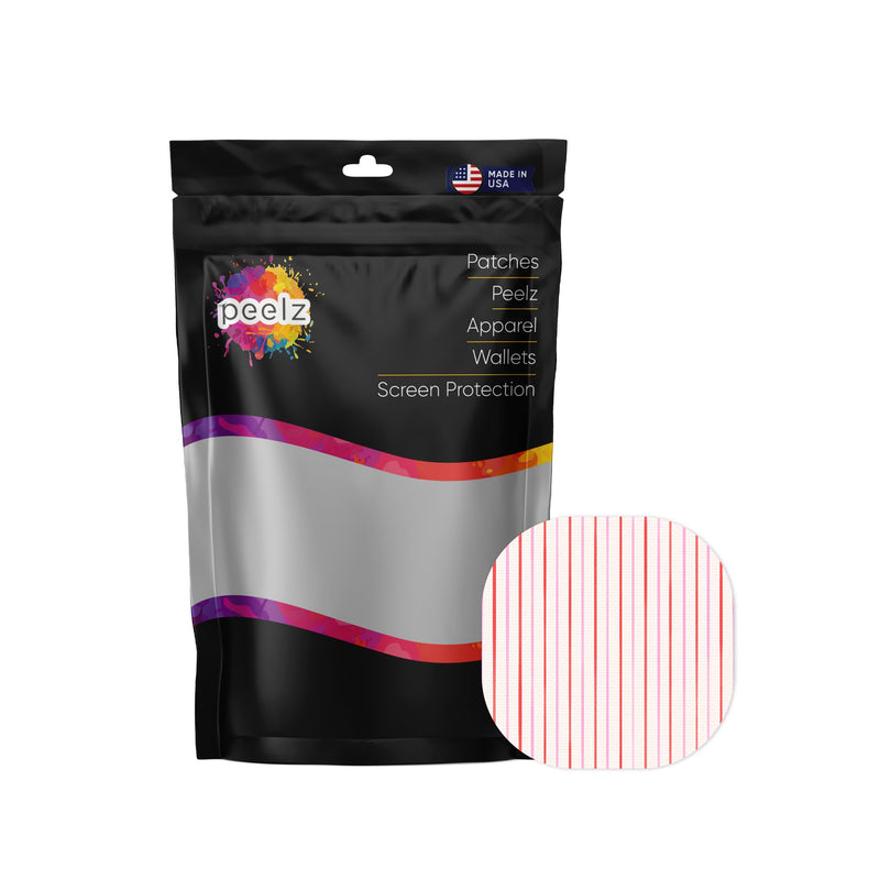 Peelz Peppermint Stripes Overpatch Tape - Pump Peelz Patch Medical Tape