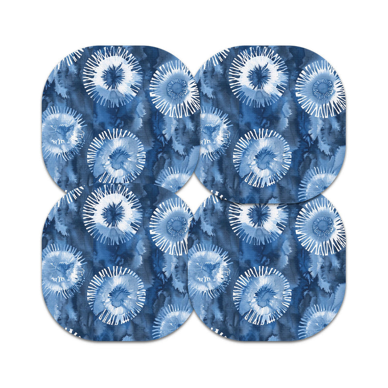 Peelz Monochrome Blue Tie Dye Overpatch Tape Patch Medical Tape