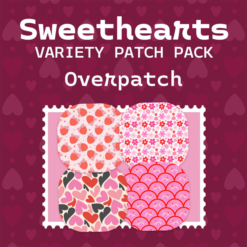 Peelz Sweethearts Variety Pack Overpatch Tape - Pump Peelz Patch Medical Tape