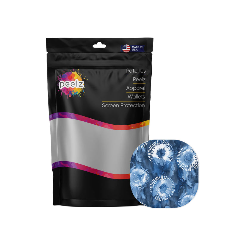 Peelz Monochrome Blue Tie Dye Overpatch Tape Patch Medical Tape