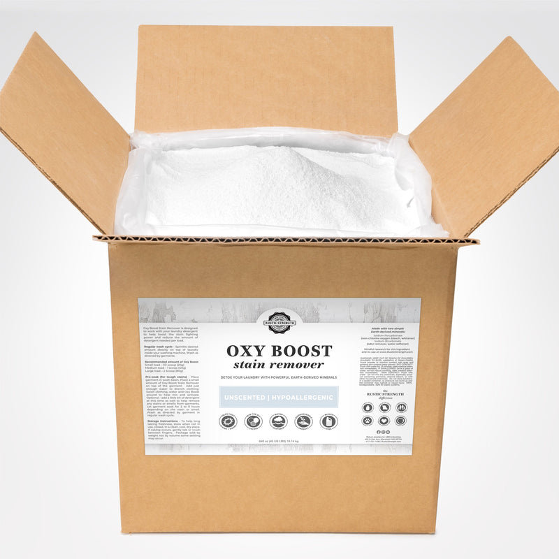Rustic Strength Oxy Boost Stain Remover Laundry Booster