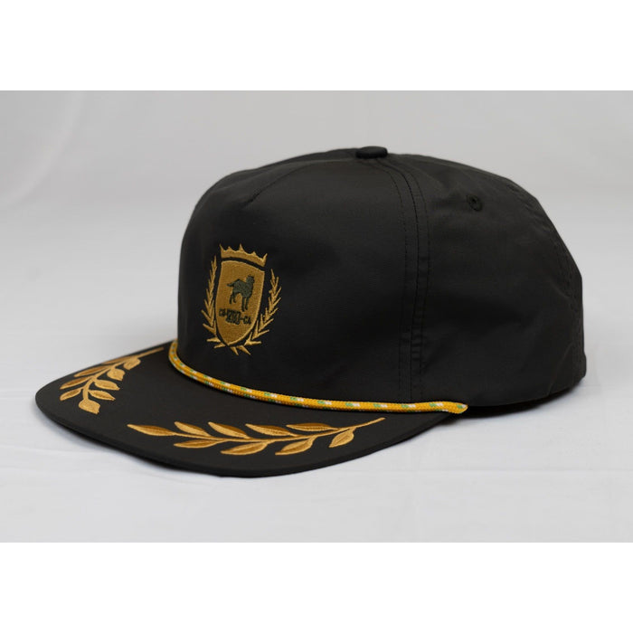 CA-RIO-CA Crest Logo UNSTRUCTURED BAY LEAF SNAPBACK ROPE HAT