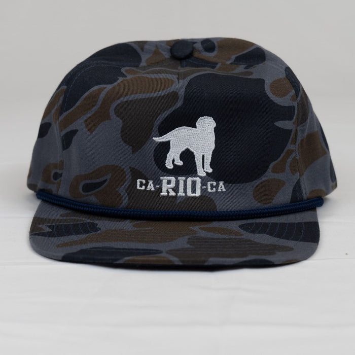 OLD SCHOOL CAMO UNSTRUCTURED ROPE HAT