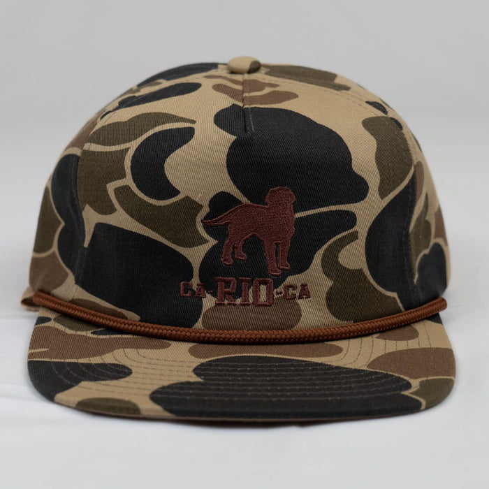 OLD SCHOOL CAMO UNSTRUCTURED ROPE HAT