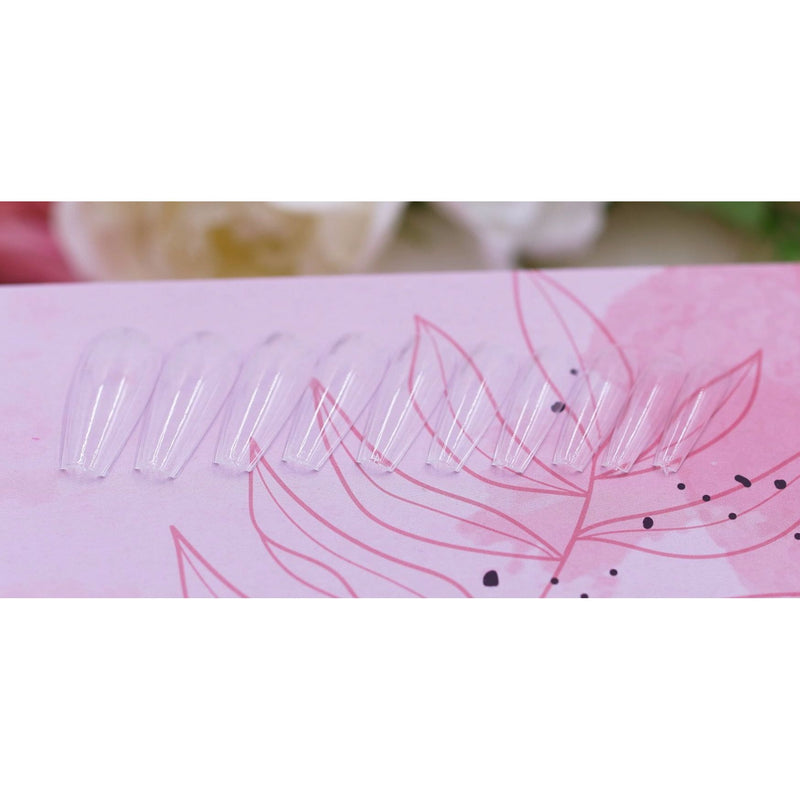 Red Iguana LLC Soft Gel Long Ballerina Tips / Full Cover Nail Tips