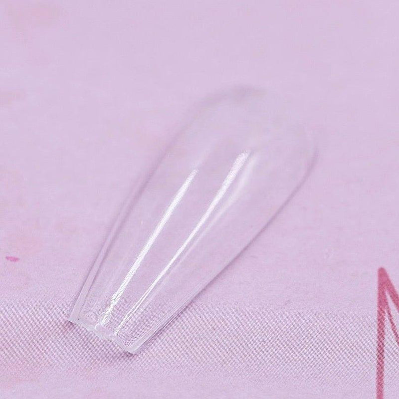 Red Iguana LLC Soft Gel Long Ballerina Tips / Full Cover Nail Tips