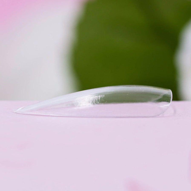 Red Iguana LLC Soft Gel Long Stiletto Tips / Full Cover Clear Nail Tips