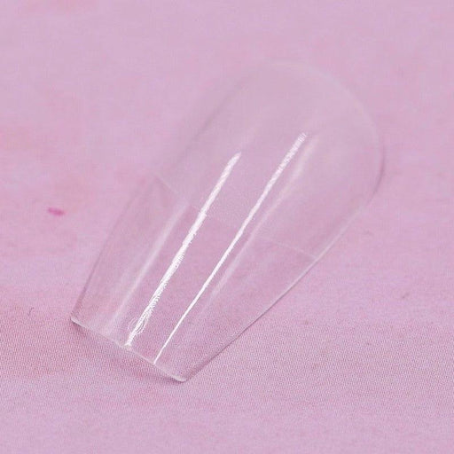 Red Iguana LLC Soft Gel Ballerina tips / Full Cover / Pre-Roughened Nail Tips