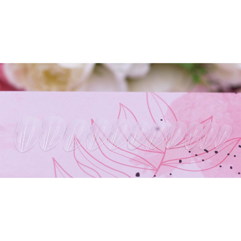 Red Iguana LLC Soft Gel Stiletto tips / Full Cover / Pre-Roughened Nail Tips