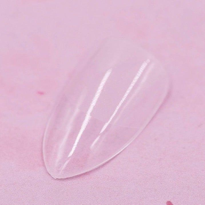 Red Iguana LLC Soft Gel Stiletto tips / Full Cover / Pre-Roughened Nail Tips
