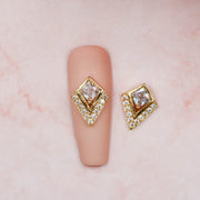 Red Iguana LLC Diamond Half Outline Charm #05 Charm