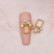 Red Iguana LLC Diamond Topped Square Charm #632 Charm