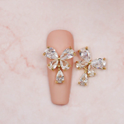 Red Iguana LLC Diamond Bow Charm #728 Charm