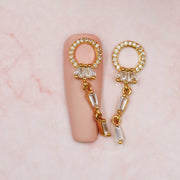 Red Iguana LLC Circle Diamond Tassel Charm #115 Charm