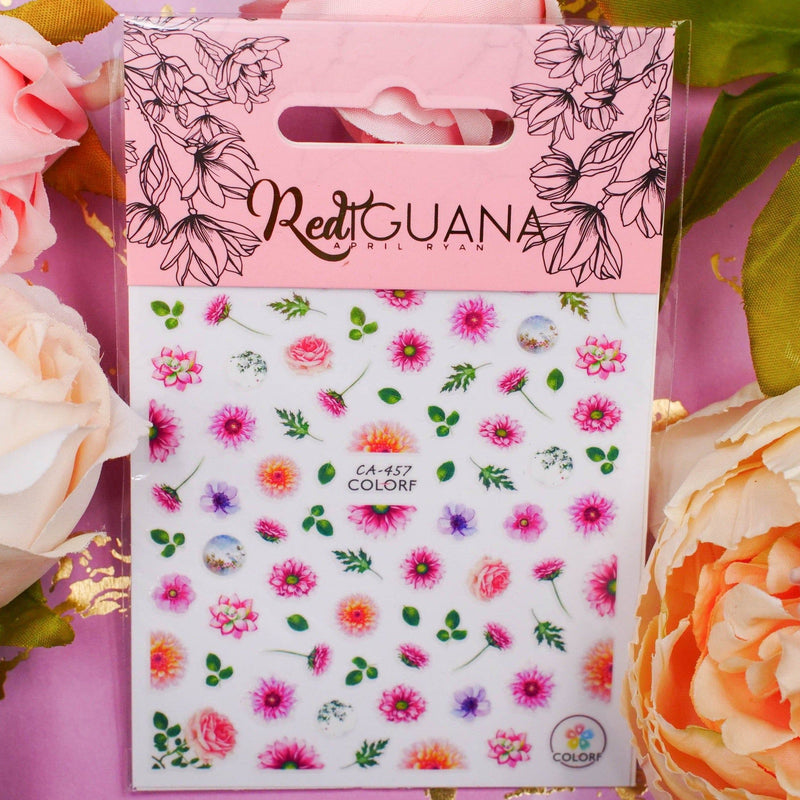 Red Iguana LLC Flowers Stickers (CA-457) Stickers