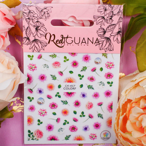 Red Iguana LLC Flowers Stickers (CA-457) Stickers