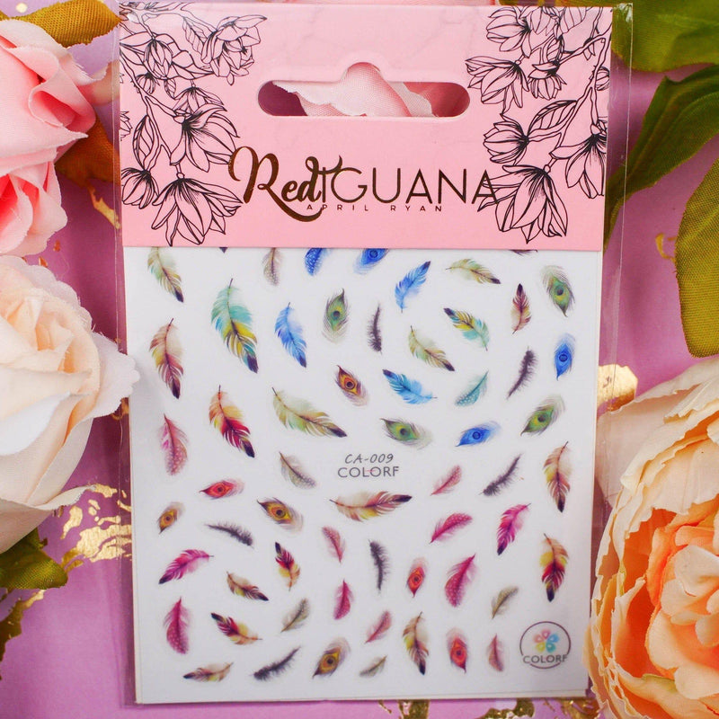 Red Iguana LLC Feathers Stickers (CA-009) Stickers