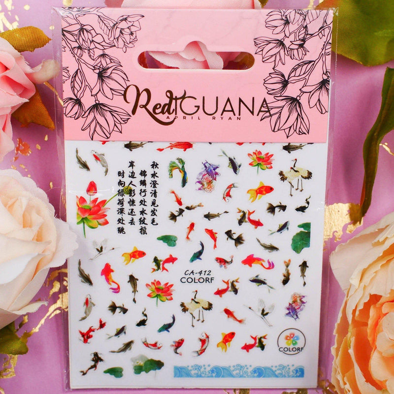 Red Iguana LLC Koi Stickers (CA-412) Stickers