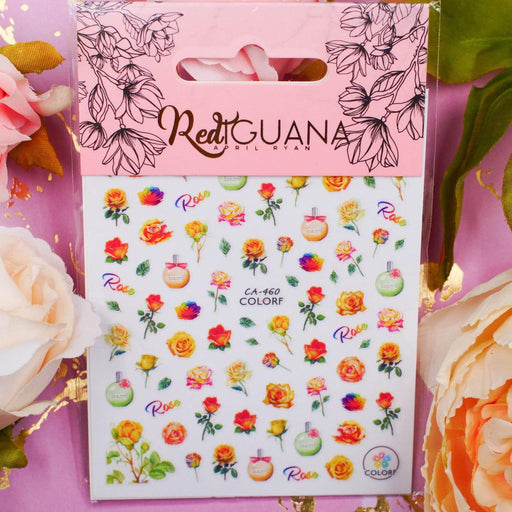 Red Iguana LLC Flowers Stickers (CA-460) Stickers