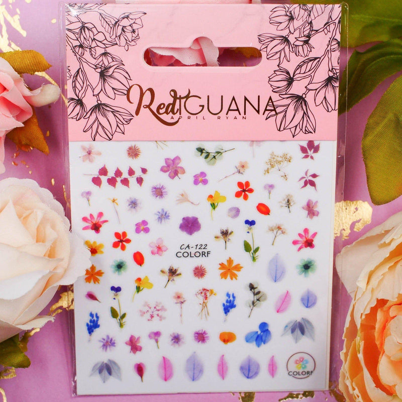 Red Iguana LLC Floral Stickers (CA-122) Stickers