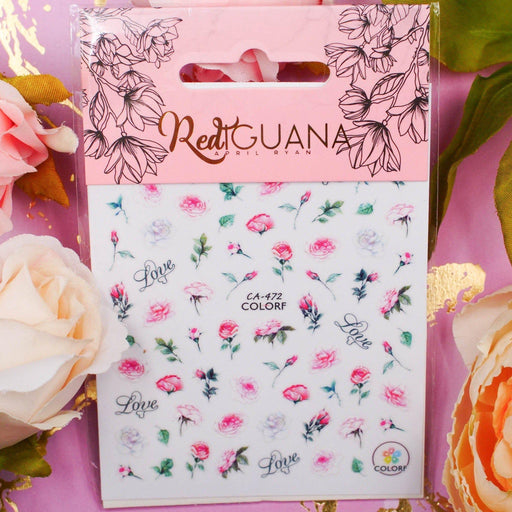 Red Iguana LLC Flowers Stickers (CA-472) Stickers