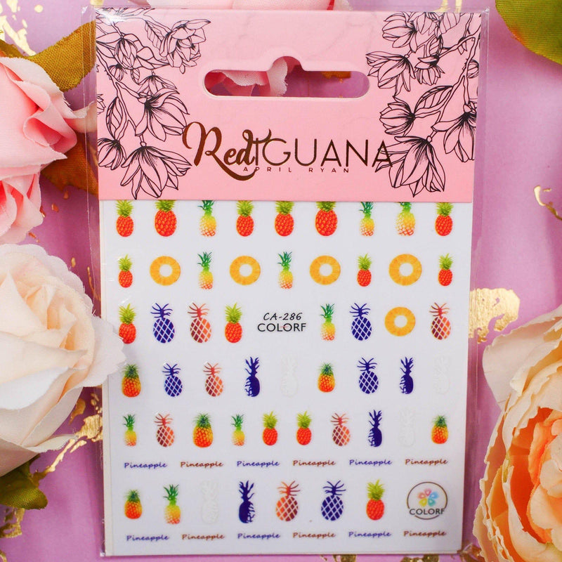 Red Iguana LLC Pineapple Stickers (CA-286) Stickers